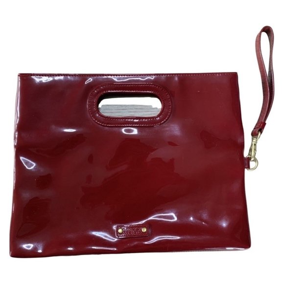 SNAZZY MEXX RED Patent PU Flat purse - Picture 6 of 6
